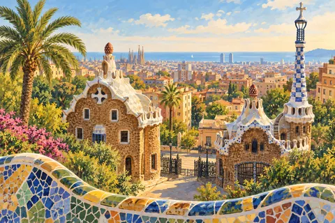 Illustrated impression of Barcelona